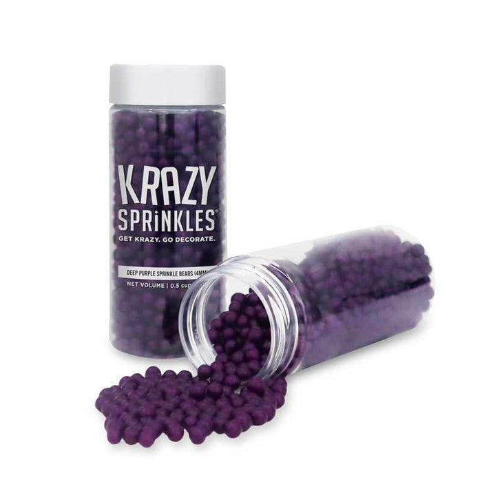 Deep Purple 4mm Sprinkle Beads-Krazy Sprinkles_HalfCup_Google Feed-bakell