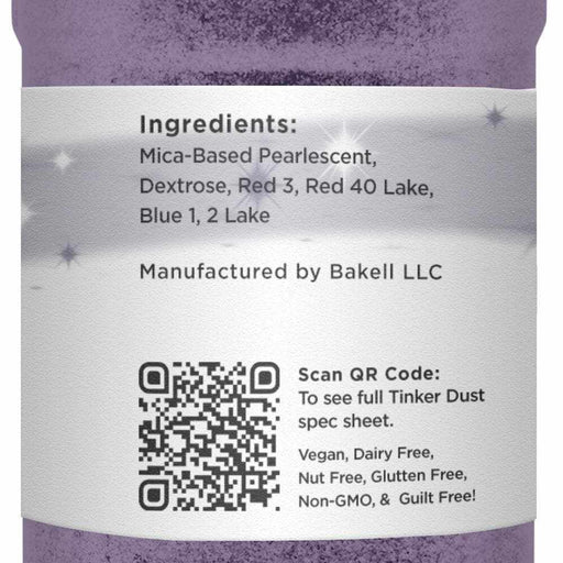 Deep Purple Tinker Dust glitter 45g Shaker  | Bakell
