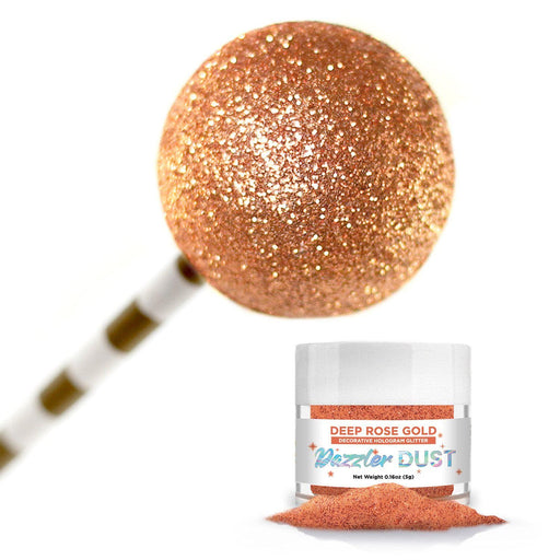 Deep Rose Gold Dazzler Dust® 5 Gram Jar-Dazzler Dust_5G_Google Feed-bakell