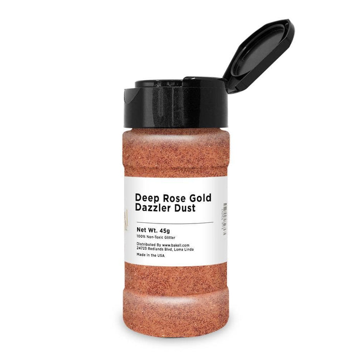 Bulk Size 25g Deep Rose Gold Dazzler Dust | Bakell