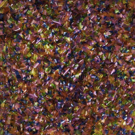 Close up view of Disco Rainbow Edible Shimmer Flakes | bakell.com