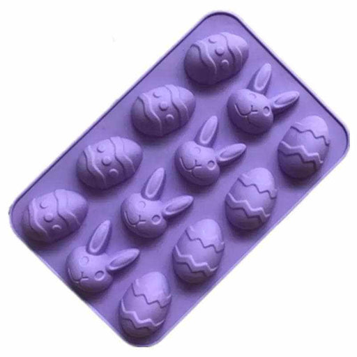 Easter Bunny and Egg Variety Silicone Mold | Large | Bakell