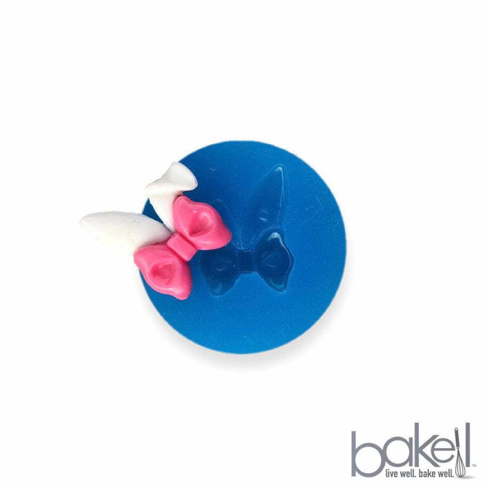 Bakell™ Easter Rabbit Ears and Bow Silicone Mold, 1 Inch | Bakell.com