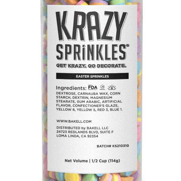 Easter Shaped Sprinkles | Bulk Size Krazy Sprinkles | Bakell