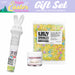 Front View of the Hoppy Easter Decorating Kit, Containing Edible Glitter and Sprinkles. | bakell.com