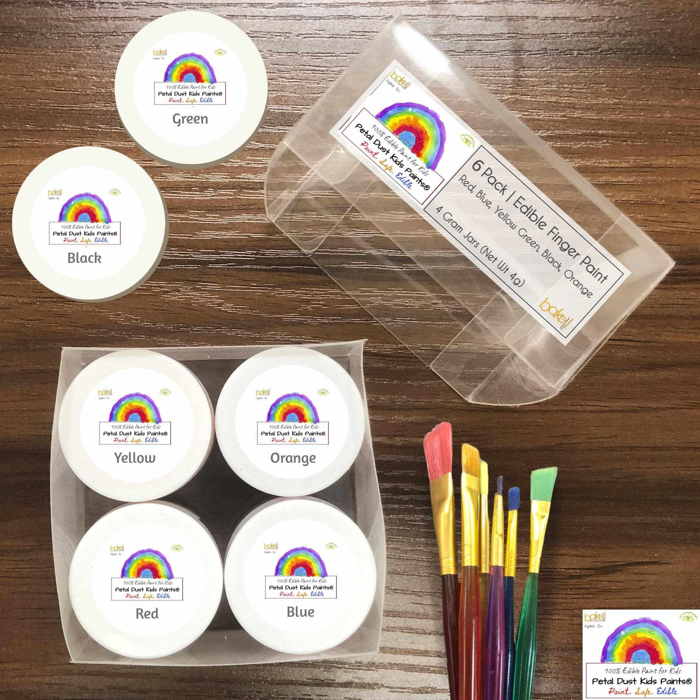 Buy Edible Kids Paint For Toddlers & Kids (12 PC Set) | Bakell