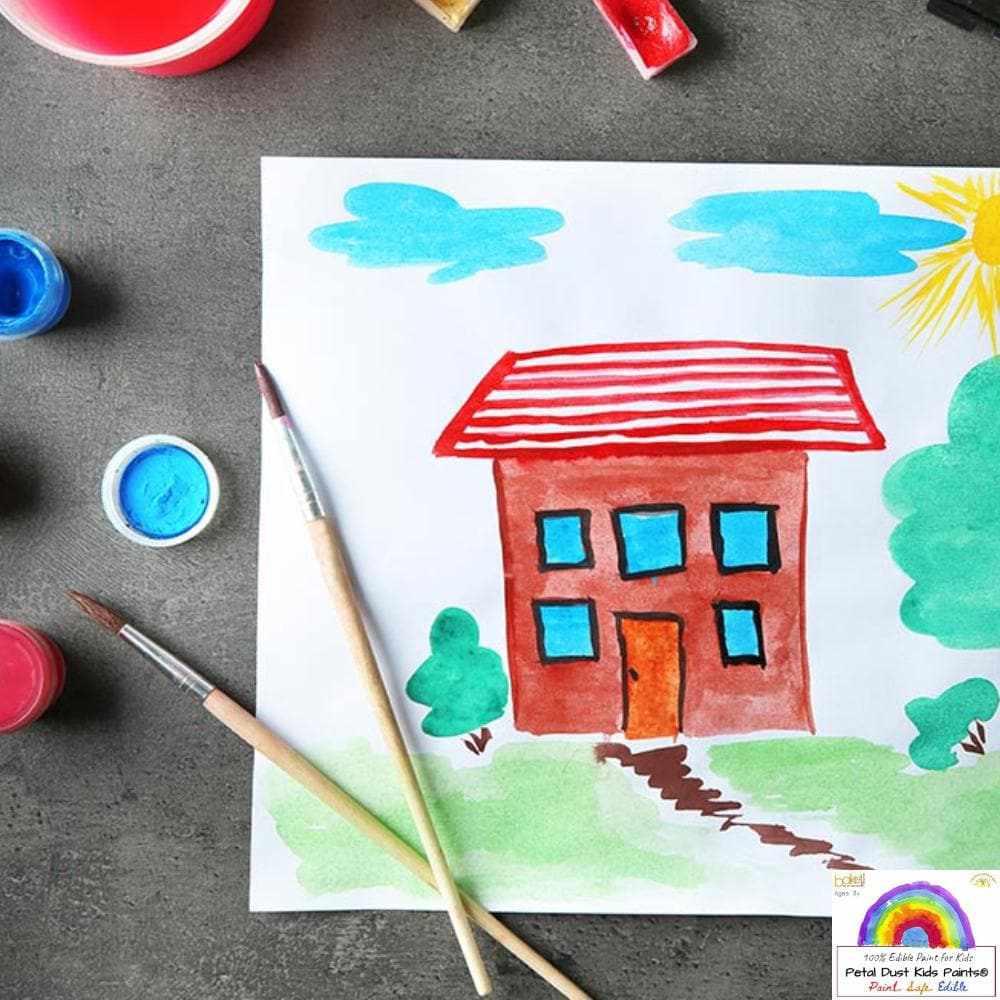 Buy Edible Kids Paint & Paint Brush Set For Kids | Bakell