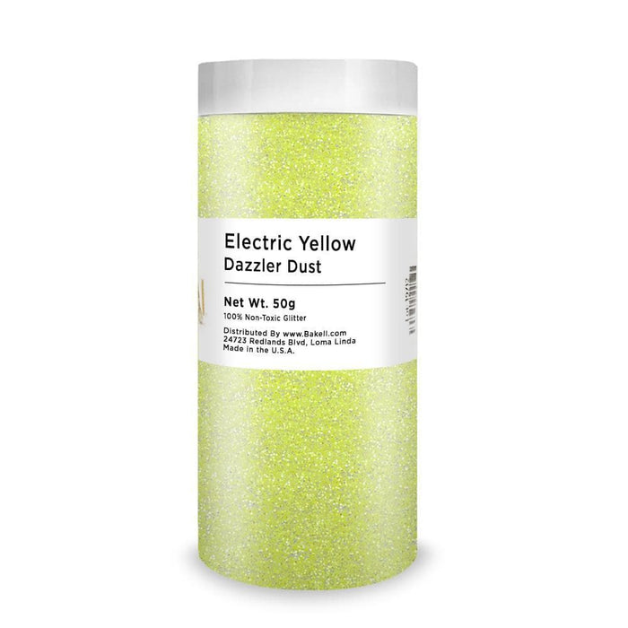 Bulk Size 25g Electric Citrus Yellow Dazzler Dust | Bakell