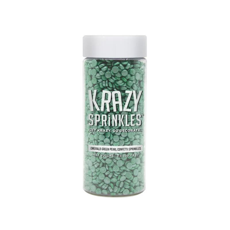 Emerald Green Confetti Sprinkle | Krazy Sprinkles Bakell
