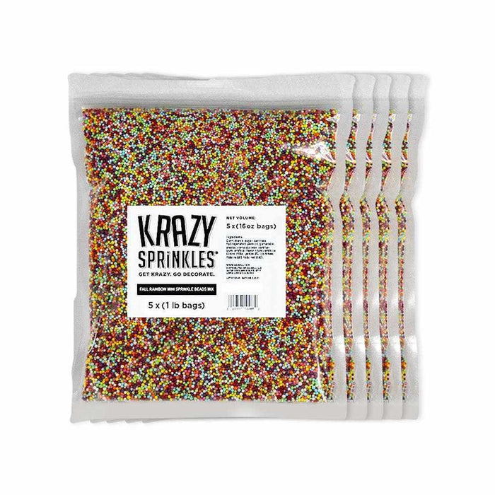 Fall Rainbow Mini Bead Edible Sprinkles Mix – Krazy Sprinkles® Bakell.com