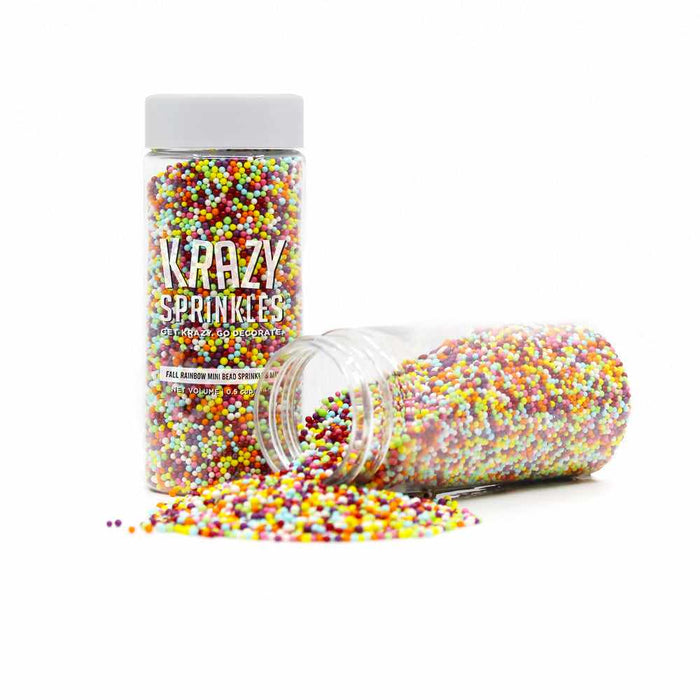 Fall Rainbow Mini Sprinkle Beads-Krazy Sprinkles_HalfCup_Google Feed-bakell