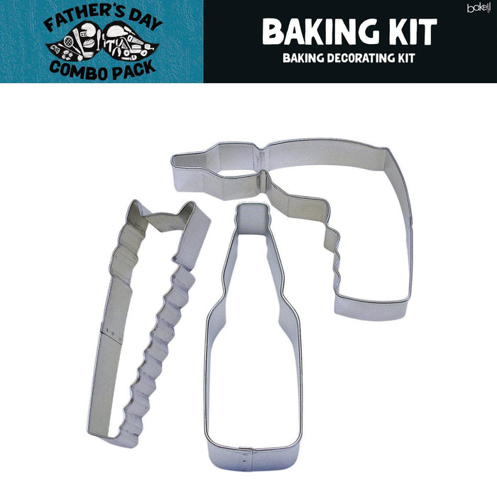 Father's Day Collection Baking Decorating Gift Set B (3 PC SET)-Father's Day_Gift Set-bakell