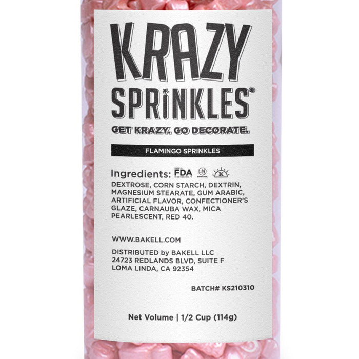 Flamingo Shapes by Krazy Sprinkles®|Wholesale Sprinkles