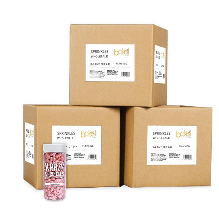 Flamingo Shaped Sprinkles Wholesale (24 units per/ case) | Bakell