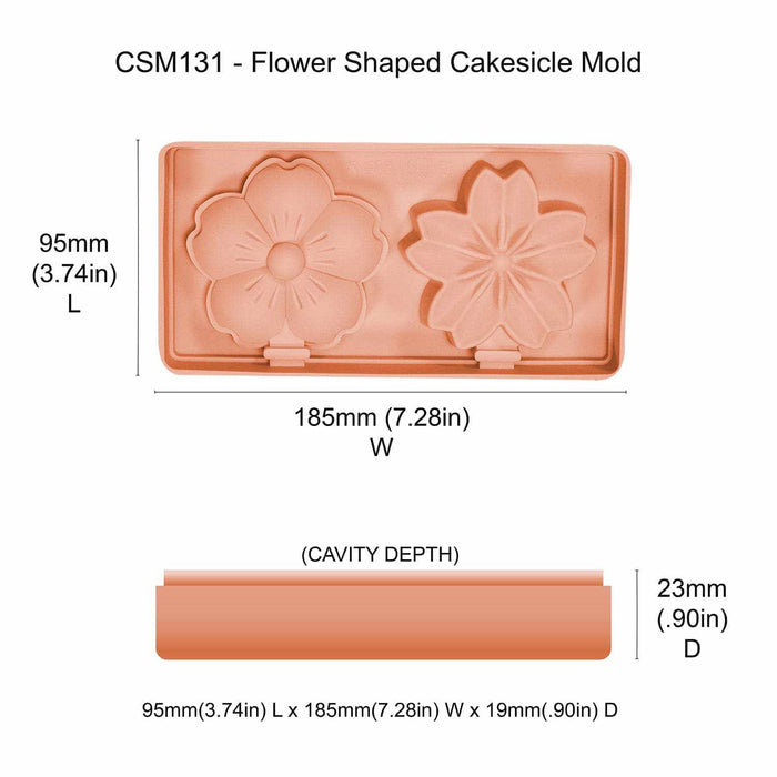 Flower Cakesicle Mold | Silicone Flower Cake Pop Molds | Bakell