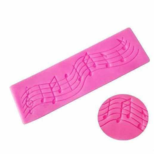 Flowing Music Note and Sheet Music Silicone Mat | Bakell