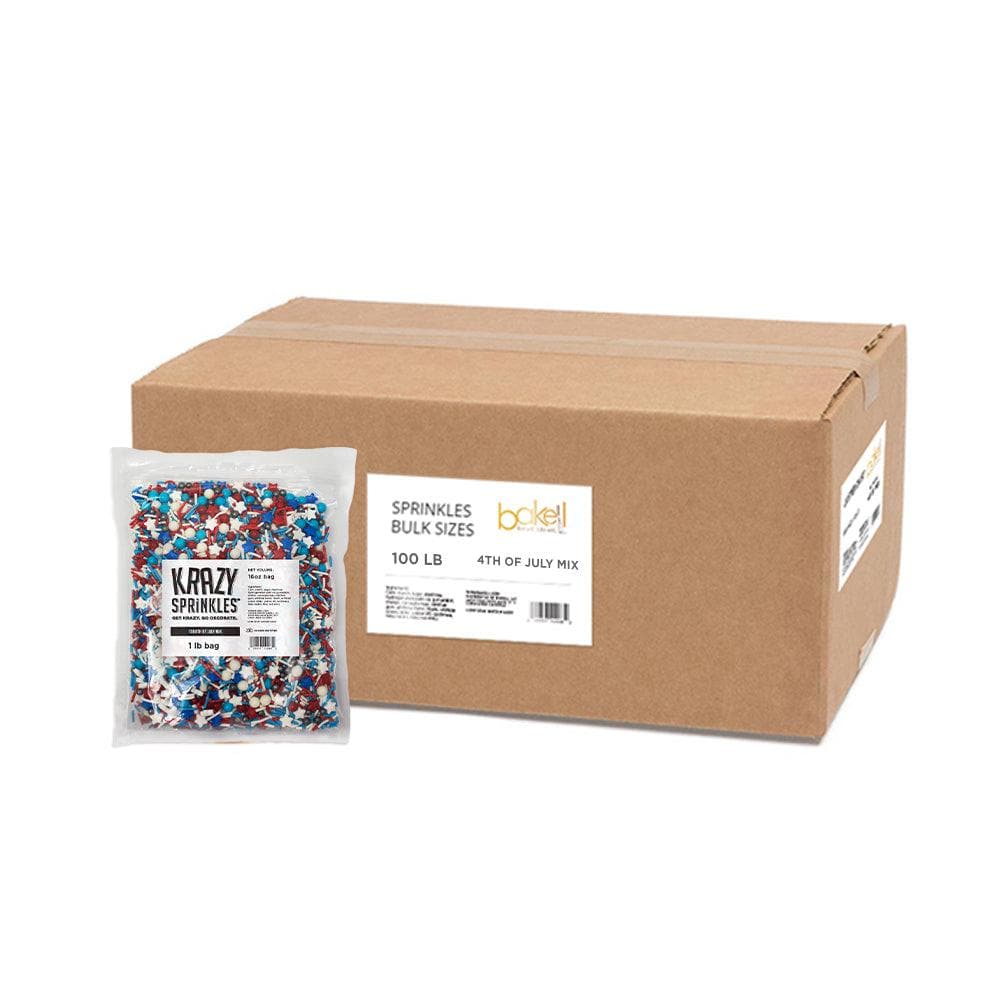 Fourth of July Sprinkles Mix by Krazy Sprinkles®Wholesale Sprinkles