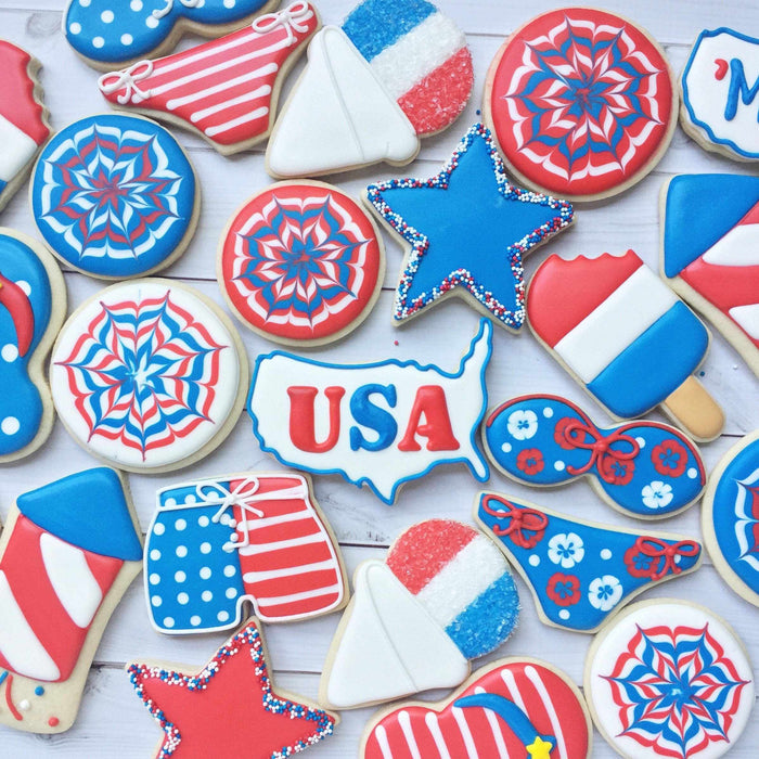 4th of July Luster Dust Edible Dust Set | 100% Edible | Bakell.com