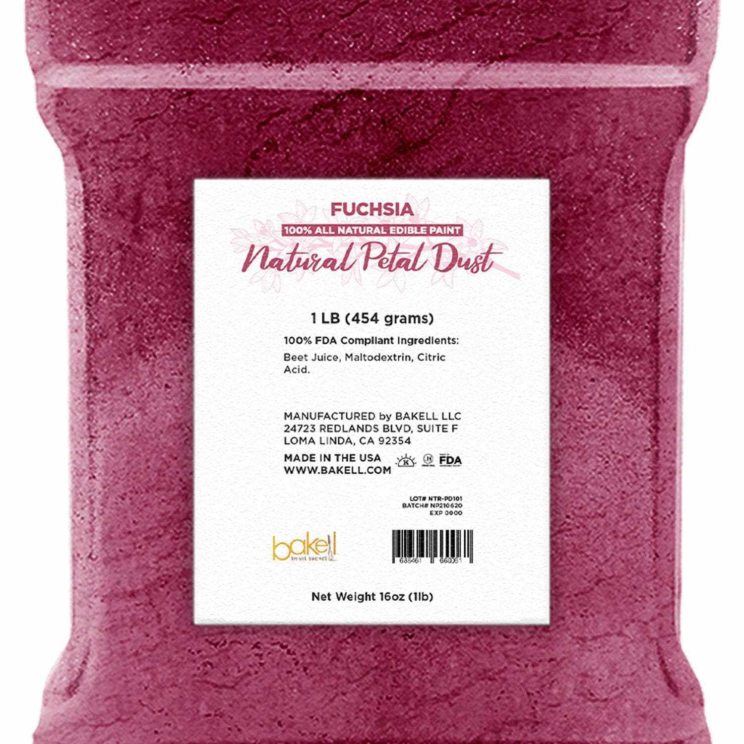 Fuchsia All Natural Petal Dust | Edible Food Coloring Powder | Kosher | Bakell.com