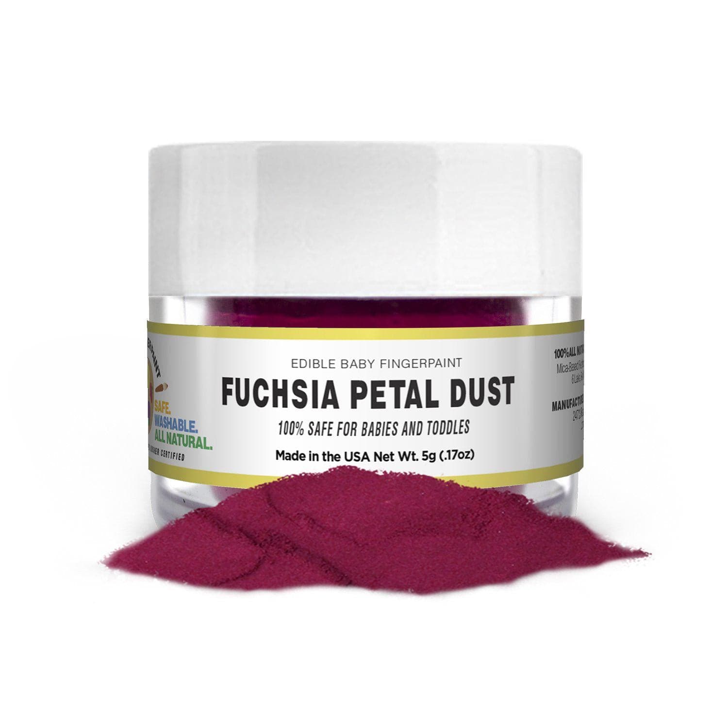 Fuchsia Naturale Petal Dust | Adolescent Finger Paint Edible | Bakell