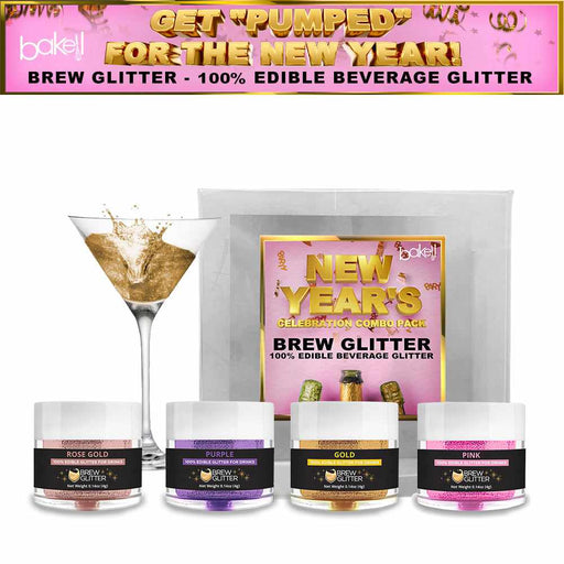Get Pumped For New Years Collection Brew Glitter Combo Pack A (4 PC SET)-Brew Glitter_Pack-bakell