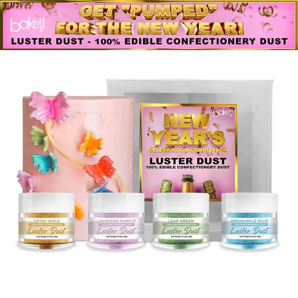 Luster Dust Combo Pack D (4 PC SET) - New Year's Collection - Bakell