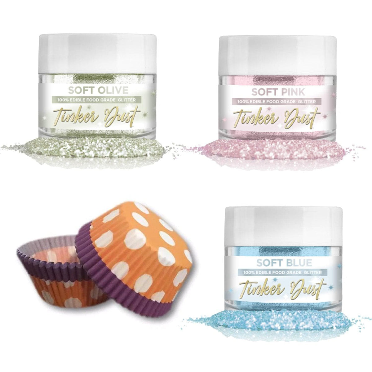 Shop Tinker Dust Edible Glitters + Glitter Shapes at Bakers Party Shop –  Sprinkle Bee Sweet