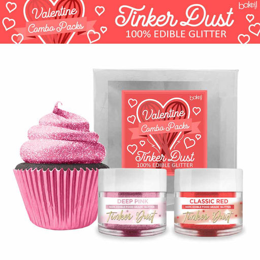 Valentines Red, Pink Tinker Dust Set | #1 Site for Edible Glitters!