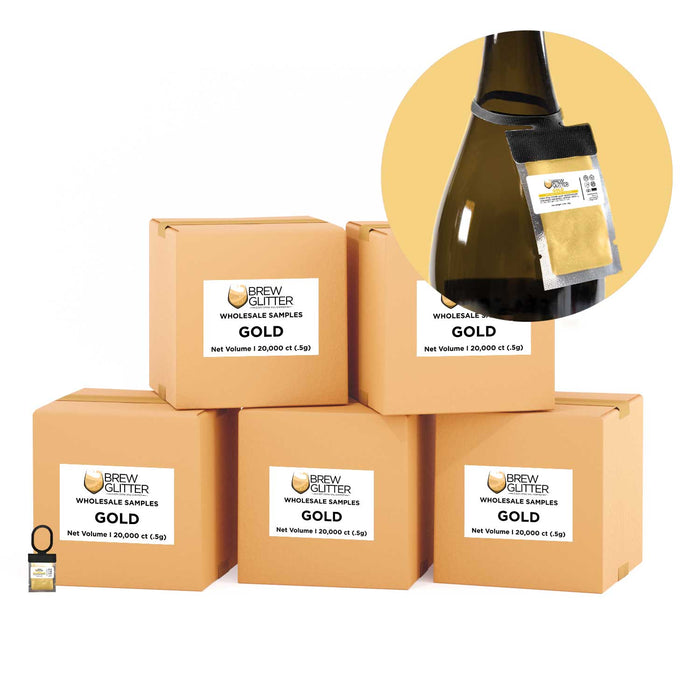 Gold Brew Glitter Wholesale Hang Tag Necker | Bakell