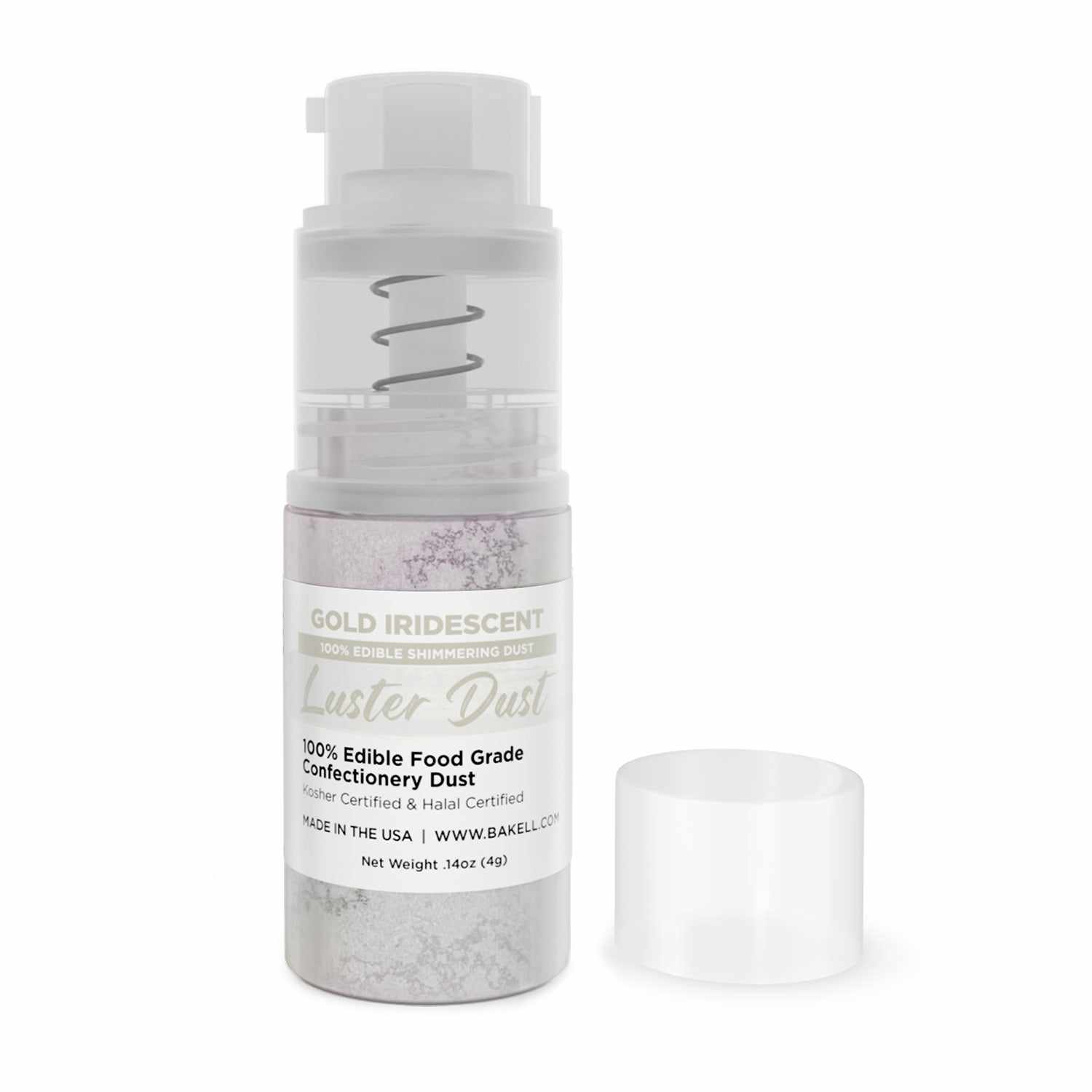 New! Miniature Luster Dust Spray Pump | Gold Iridescent Edible Glitter