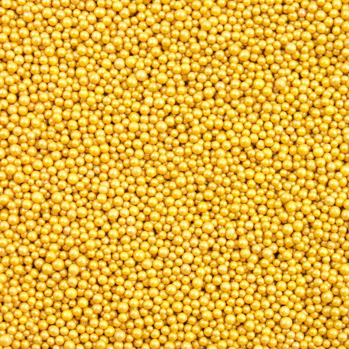 Gold Mini Pearl Beads by Krazy Sprinkles®| Wholesale Sprinkles