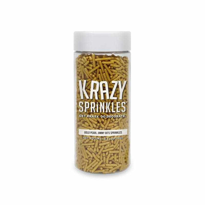 Gold Jimmies Sprinkles by Krazy Sprinkles® | #1 brand for sprinkles