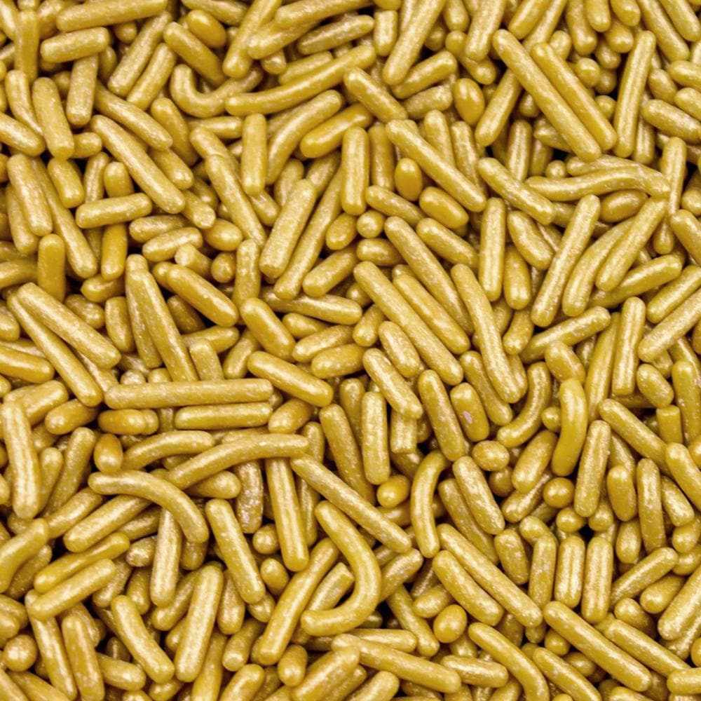 Buy Edible Gold Pearl Sprinkles (Jimmies) | Krazy Sprinkles | Bakell ...