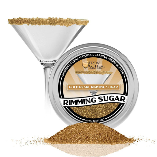 Buy Gold Pearl Cocktail Rimming Sugar - Gold Sugar -Bakell
