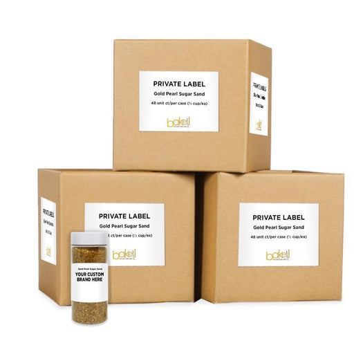 Gold Pearl Sugar Sand | Private Label (48 units per/case) | Bakell