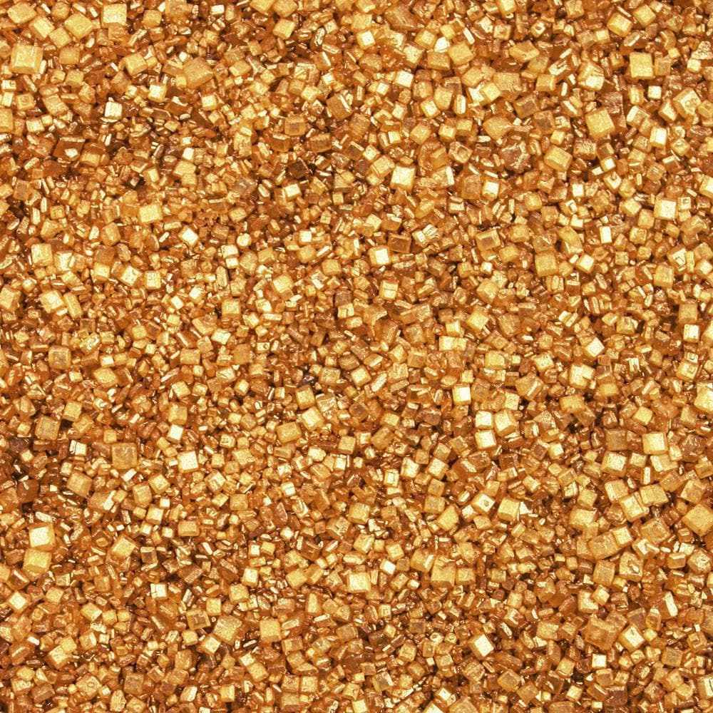 BAKELL® Gold Metallic Pearl Sugar Rock | 100% Food Grade Edible Sprinkles  by Krazy Sprinkles® | Vegan, Gluten-Free, Nut-Free | Cakes, Cake Pops