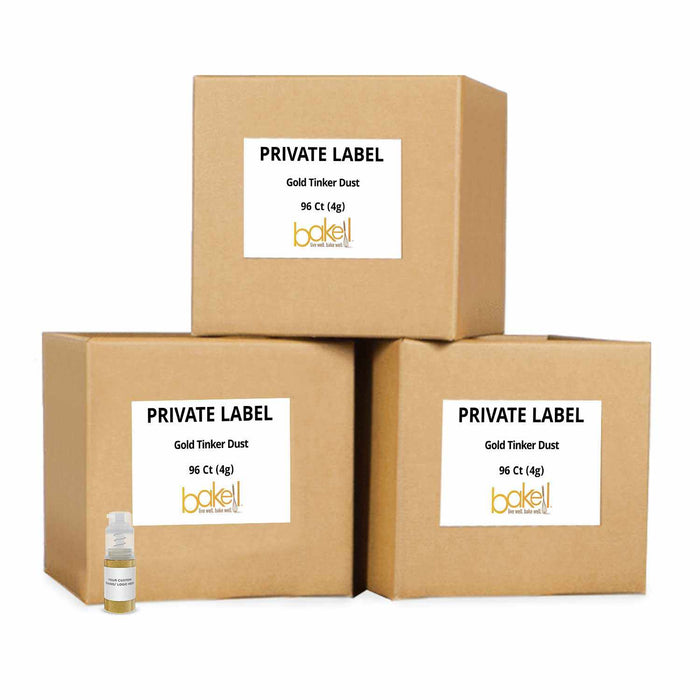 Gold Tinker Dust Mini Spray Pumps | Your Brand Your Logo | Gold