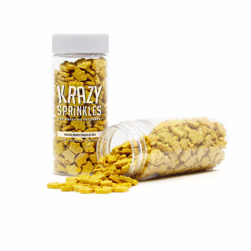 Golden Crown Shaped Sprinkles-Krazy Sprinkles_HalfCup_Google Feed-bakell