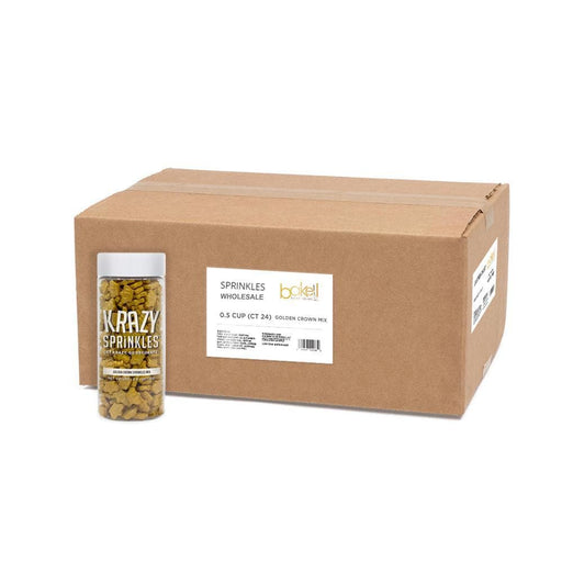 Golden Crown Shaped Sprinkles Wholesale (24 units per/ case) | Bakell