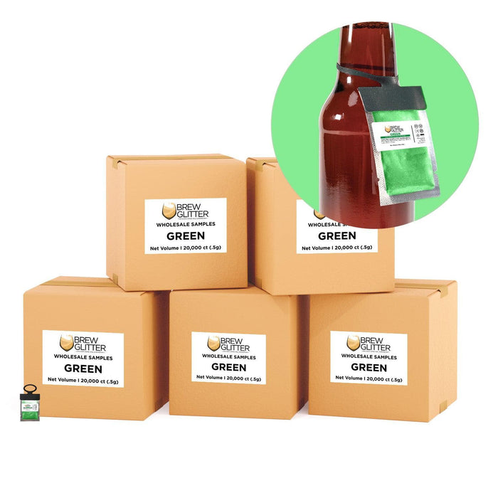 Green Brew Glitter Necker | Wholesale Hang Tags | Bakell
