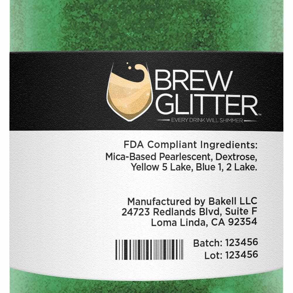 Green Brew Glitter®, Bulk Size | Beverage & Beer Glitters from Bakell