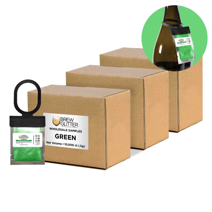 Green Brew Glitter Necker | Wholesale Hang Tags | Bakell