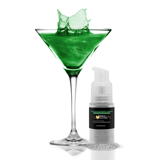 Buy Green Color Changing Brew Glitter® Spray Pump | Bakell