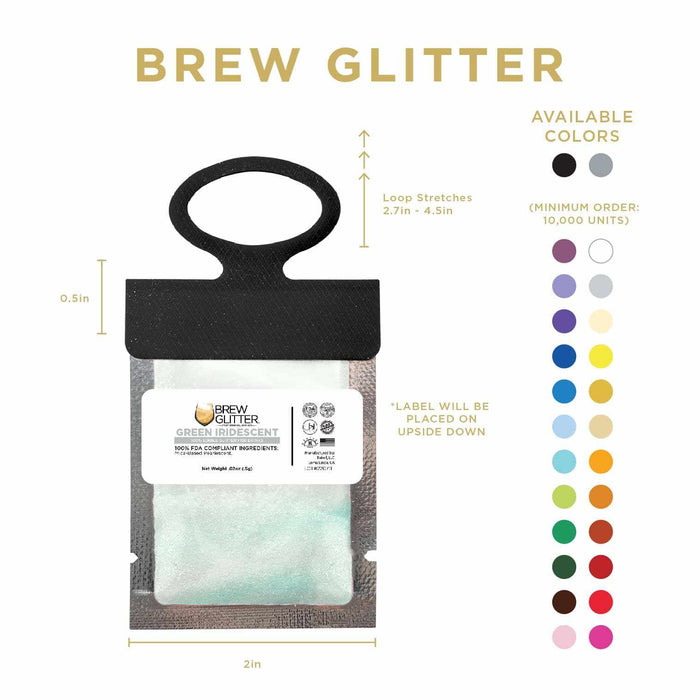 Green Wholesale Iridescent Brew Glitter Necker | Bakell