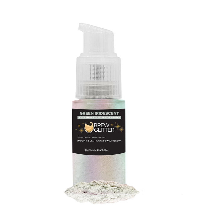 Green Iridescent Brew Glitter Spray Pump Private Label Wholesale by the Case | Bakell.com