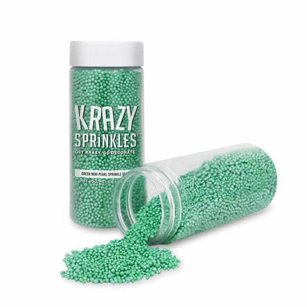 Buy White Mini Pearl Beads by Krazy Sprinkles | Bakell 1/2 Cup