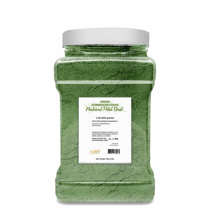 Green All Natural Petal Dust | Edible Food Coloring Powder | Kosher | Bakell.com