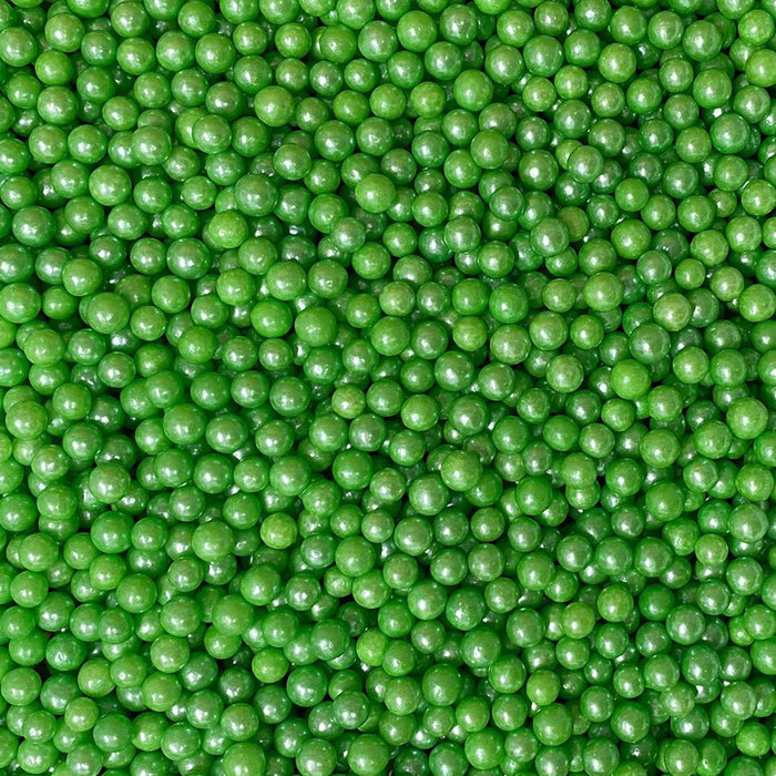 Buy Green Pearl 4mm Beads Sprinkles by Krazy Sprinkles® | Bakell