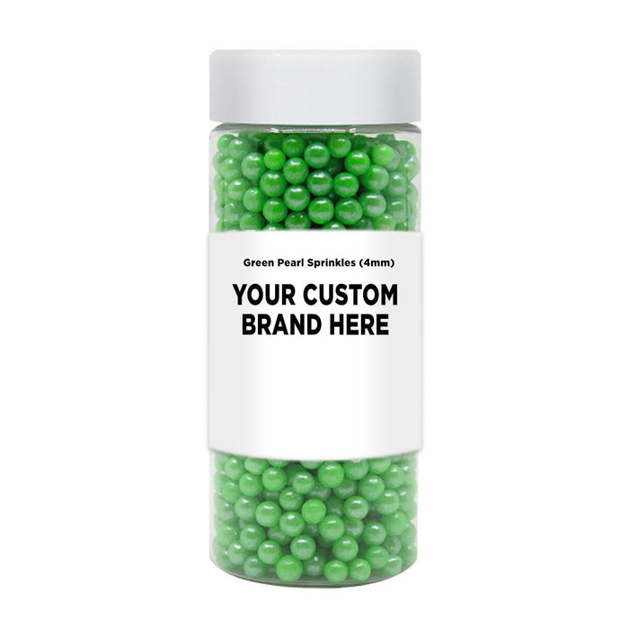 Green Pearl 4mm Sprinkle Beads | Private Label (48 units per/case) | Bakell