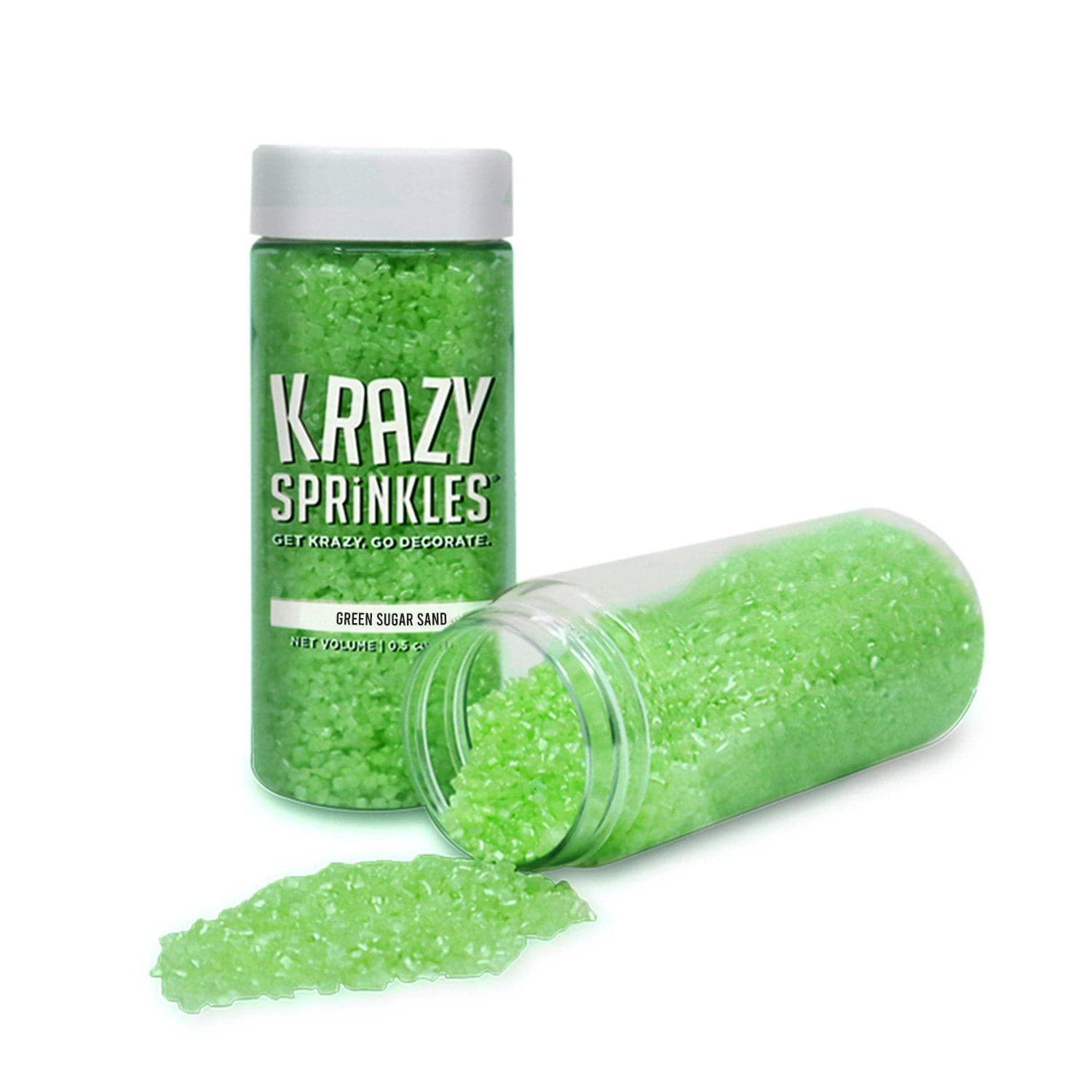 Green Sugar Sand Sprinkles | Krazy Sprinkles | Bakell